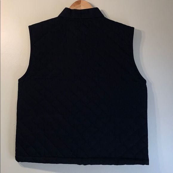 Women’s Quilted Black Denim Vest - Picture 4 of 4